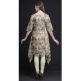 thumbnail image 3 of Bimba Yellow Leaves & Primula Floral Printed Tops For Women Asymmetric Kurti Summer Dress For Girls Medium, 3 of 6