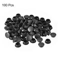 thumbnail image 3 of Uxcell 100Pack 12mm(15/32") Dia Plastic Screw Hole Plugs Thread Type Covers, Black, 3 of 6