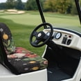 thumbnail image 6 of Pzuqiu 2-Piece Christmas Santa Golf Cart Seat Covers - Breathable Washable Stretch Protector Set for Golf Cart, Holiday Gift for Golf Lovers, 6 of 10