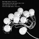 thumbnail image 5 of Luz de relleno para espejo de pared con 10 bombillas, cadena de luces para maquillaje profesional diario, 5 of 5