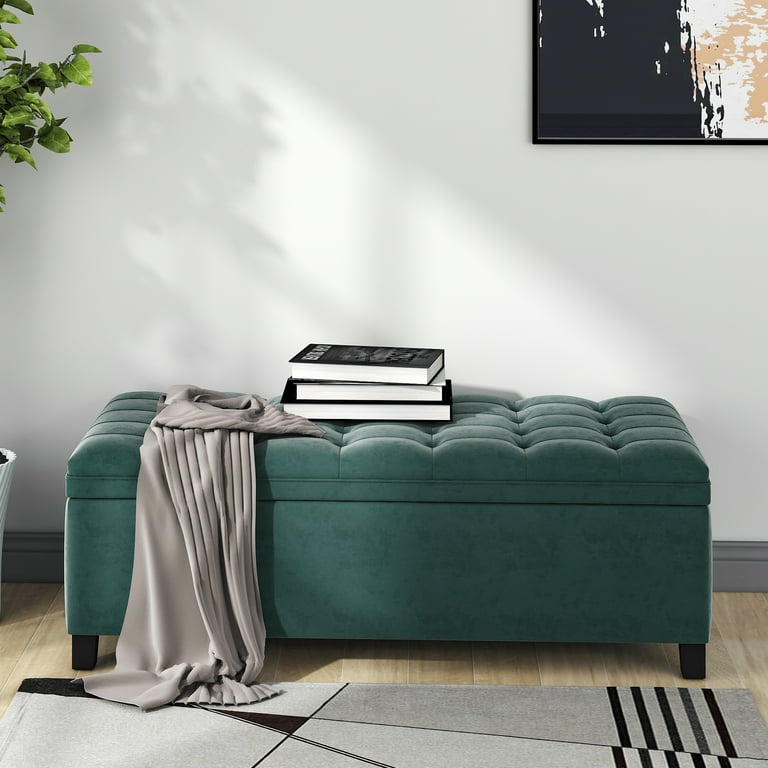 Entryway online storage ottoman