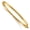 Yellow, variant on 14 Karat Yellow Gold 3.6mm Solid Hinged Bangle Bracelet