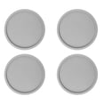 thumbnail image 1 of 4pcs Round Thickened Cup Mat Silicone Coasters Non-slip Heat Insulation Pad (Light Grey), 1 of 9