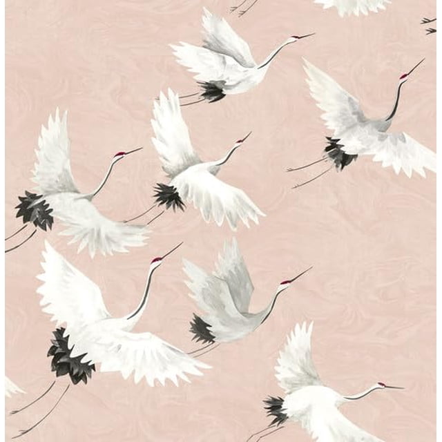 Nuwallpaper Nus4299 Halcyon Papel Pintado Despegable Y Adhesivo Rosa
