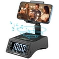 thumbnail image 1 of Reloj despertador inalámbrico con altavoz Bluetooth JTEMAN negro, 1 of 7
