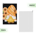 thumbnail image 2 of Pofeuu Sunflower Gnomes 2 Print Premium Golf Towel with Carabiner Clip Absorbent Microfiber Waffle Pattern Golf Towel for Golf Bag Trolly Belt Loop, 2 of 8