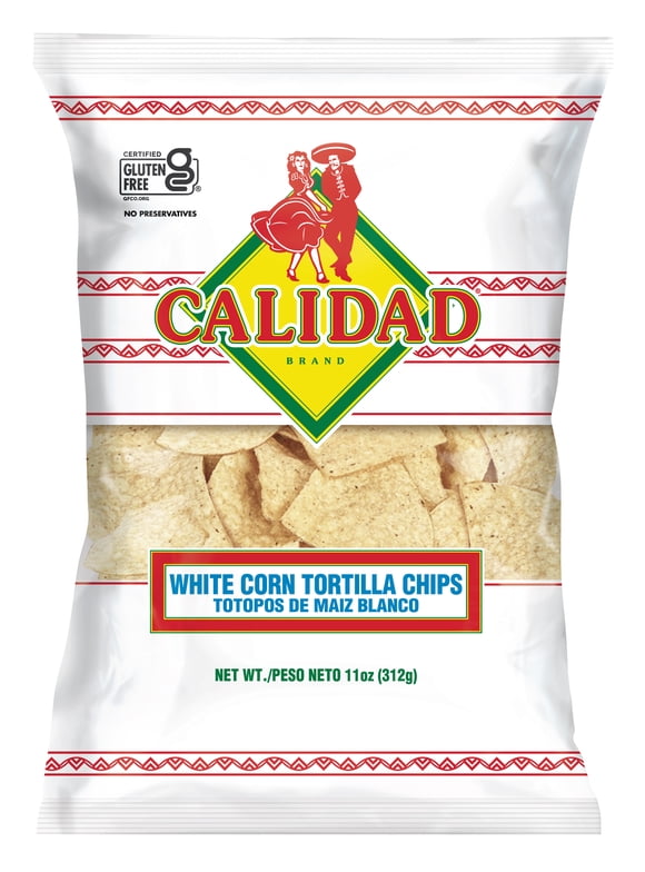 Calidad White Corn Tortilla Chips, 11 OZ