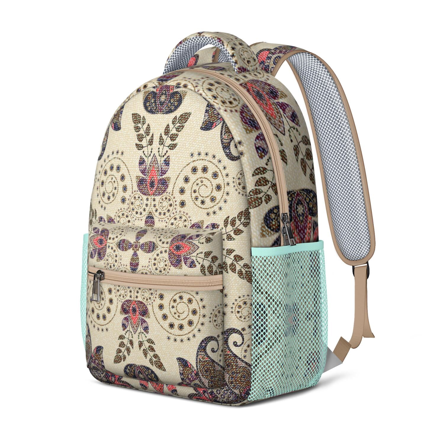 Classic Bohemian Paisley Backpack - Waterproof & Breathable School Bag with Spinal Support
