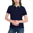 thumbnail image 2 of Kukoosong Women's Color Block Polo Shirts Short Sleeve Notch Neck Lapel for Summer Tennis and Sports, and Sporty Polos for Women, 2 of 7