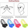 thumbnail image 2 of 8-Pack Silicone Nose Clips for Swimming, Waterproof Design for Kids and Adults, 2 of 3