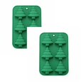 thumbnail image 1 of Oleegame 2PC Cookie Mold Christmas Tree Santa Snowman Silicone Silicone Baking Set For Christmas New Year Candy Cake Christmas Silicone Snow Christmas Cookie Candy, 1 of 9