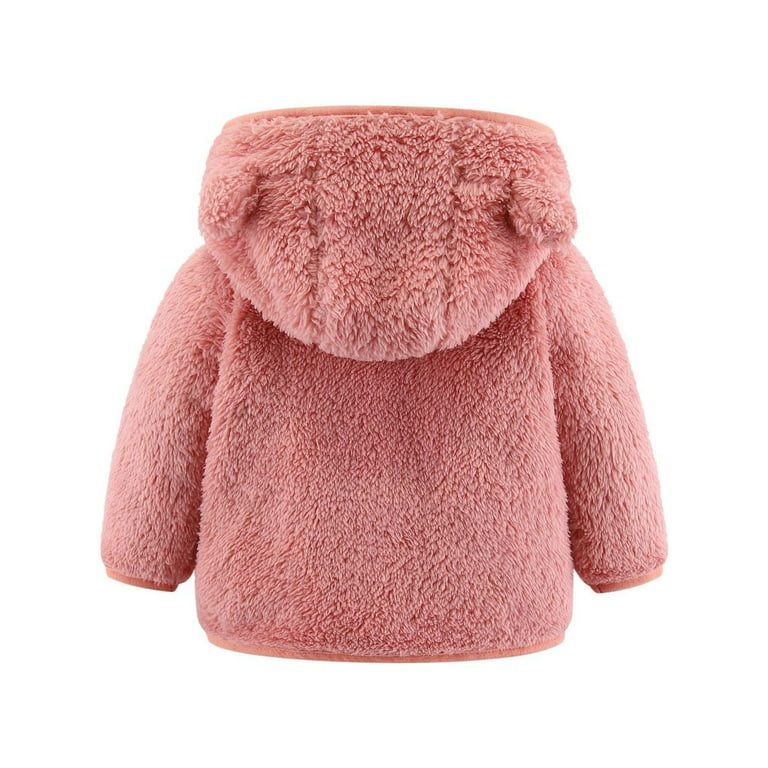 Kids Teddy Bear Jacket Fleece Hooded Jacket Coat for Toddler 