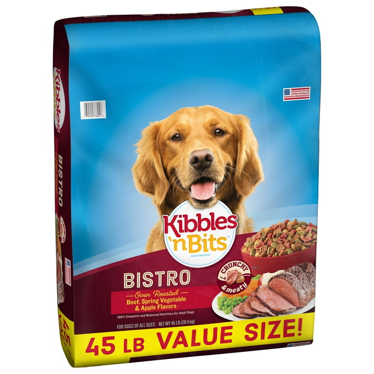 Kibbles 'n Bits Dog Food, Oven Roasted Beef, Spring Vegetable