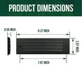 thumbnail image 4 of GKOplus Low Voltage LED Step Lights, 4W 12V Surface Mount Light with Horizontal Louver Faceplate, for Steps Decks Pathway Stairs, 2700K IP65, Die-cast Aluminum, Powder Coated Finish, Black (2-Pack), 4 of 5