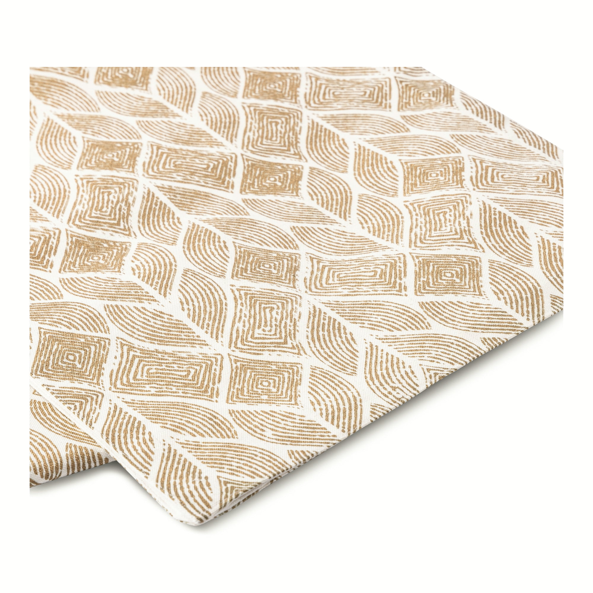 Thyme & Table Table Runner, Ivory with Gold Leaf Pattern, 14 x 72"