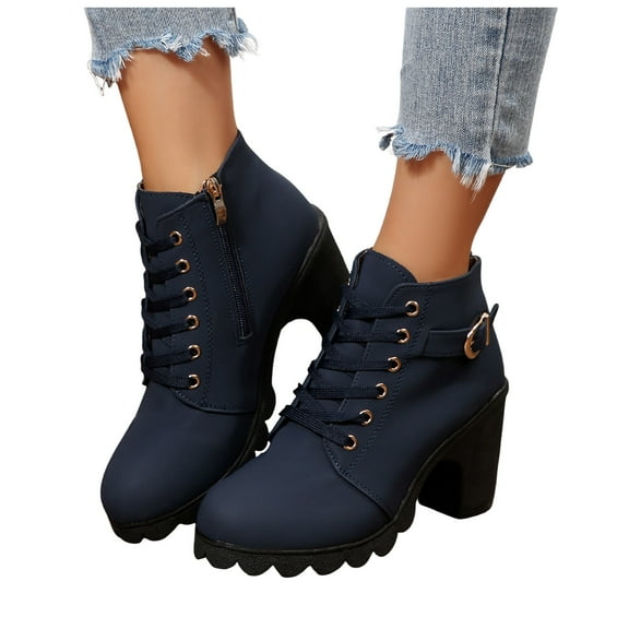 Womens Ankle Boots Elegant Dressy Low Heel Vintage Checkered Pattern Bow Pointed Toe Zipper Short Fall Booties