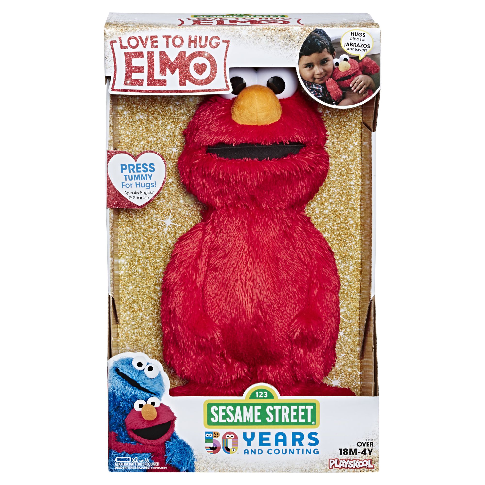Sesame Street Love to Hug Elmo: Talking, Singing, Hugging, 14-Inch Figure - image 3 of 16