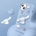 thumbnail image 3 of Genuine 3D Sanrioed Hello Kitty Kuromi IPhone Cases Cinnamoroll Kawaii Iphone12 13 14 15Pro Max Silica Gel Drop-Proof Phone Case, 3 of 5