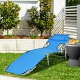 Patiojoy Beach Lounge Chair Reclining Chair with 5 Adjustable Positions