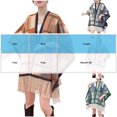 thumbnail image 3 of Karight Women's Shawl Wrap Poncho Cape Cardigan Sweater Open Front for Fall Winter Spring, 3 of 6