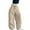 Khaki, variant on WERYOUNG Girls Streetwear Cargo Pants Summer Fashion Stretch Elastic Empire Waist Drawstring Straight Wide Leg Pants With Pockets Girls Classic Sports Pants,Blue,5-6 Years