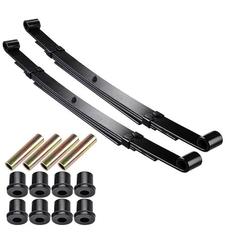 Rear Single Leaf Spring - Yescom Set of 2 Rear Leaf Springs for Club Car Precedent Golf Cart Heavy Duty Dual Action with Bushings