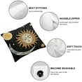 thumbnail image 6 of Acheng Celestial Sun and Moon Pillow Covers Witchy Gifts for Women, Whimsigoth Home Decor, Gifts for Astrology Lovers, Witch Decor Aesthetic,Set of 2 White(Two Size Print) 18x18in, 6 of 7