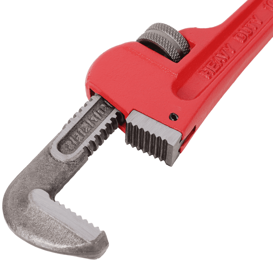 4Pcs Heavy Duty Pipe Wrench Set (8-24 Inch) - Adjustable, Alloy Steel, Grip