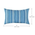 thumbnail image 5 of Greendale Home Fashions 19'' x 12'' Reversible Outdoor Throw Pillow, Set of 2, Sapphire Stripe, 5 of 7