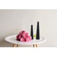 thumbnail image 6 of ABCISI 10.5/8.5 inch Black Metal Vase Small Flower Vase Set of 2 Taper Vase for Wedding Table Centerpiece Decorations, Home Decor (Matte Black), 6 of 15