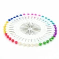 thumbnail image 3 of U8MO Lot Sewing Locating Straight Pins Ball Head Needles Colorful Pearl Sewing Needle-Mixed Color-40pcs, 3 of 8