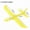 Yellow 1PCS LED, variant on 50CM Big Foam Plane Glider Hand Throw Airplane Light Inertial EPP Bubble Planes Outdoor Launch Kids Toys for Children Best Gift