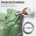 thumbnail image 2 of Outdoor Curtains for Patio Waterproof, Dark Green Ocean Waves Outdoor Privacy Panels Grommet, Summer Beach Coastal Abstract Blackout Outside Curtains for Porch/Cabana/Pergola/Gazebo 54"x84", 2 Panels, 2 of 8