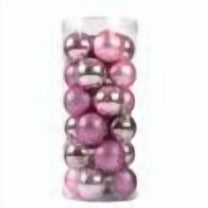 Clearance!24Pcs Christmas Balls Ornaments for Xmas Christmas Tree - Shatterproof Christmas Tree Decorations Large Hanging Ball for Holiday Wedding Party Decoration (Pink, 1.6"-4CM)