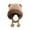 Khaki, variant on Luxalzxs Cute Plush Faux Fur Animal Hat Cap with Ear Flaps Soft Warm Fuzzy Bear Ear Hats Winter Hat Beanie for Women Girl