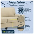 thumbnail image 3 of Serta Palisades 78" Track Arm Sofa with Removable Covers, Silica Sand, 3 of 17