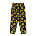 thumbnail image 5 of Xecao Daisies Flowers Women's Straight Lounge Pajama Pants: The Epitome of Relaxed Sleepwear, 5 of 9