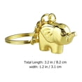 thumbnail image 3 of MasteelfCA 2pcs Elephant Keychain Adorable Charm Keychain Key Fob Pendant Car Key Ornament, 3 of 8