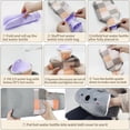 thumbnail image 4 of LZCKDPX Hot Water Bottle wtih Cover, Hot Water Bag, 1L Rubber Warm Hot Water Bottles Pouch with 130cm Long Soft Waist Cover for Neck, Shoulder, Back, Hand, Legs and Period Pain Relief, 4 of 7