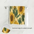 thumbnail image 2 of Bath Towel Single-Sided Printed Highly Absorbent Soft Quick Towel for Bathroom Spa Gym & Sports Cartoon Sunflower, 2 of 5
