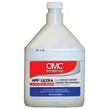 Omc Lower Unit - OEM OMC JOHNSON EVINRUDE BRP SYSTEMATCHED HPF ULTRA SYNTHETIC BLEND MARINE GEARCASE LUBRICANT - GEAR LUBE 32OZ QUART, BRP 1632oz New Lower QUART Ignition Lube Lnyd.., By Evinrude/Johnson/OMC/BRP