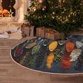 thumbnail image 5 of Rateoe Various Herbs And Spices In Spoons Pattern Christmas Tree Skirt with Ties , Christmas Tree Decorations, Farmhouse Christmas Decor Xmas Holiday Decorations-30", 5 of 6