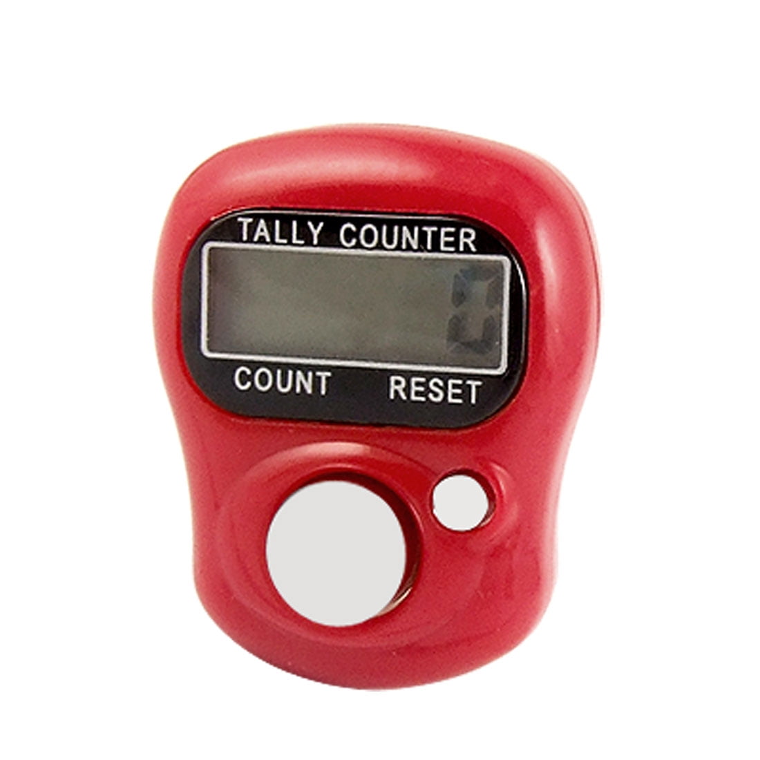 Unique Bargains Manual Red Electronic Hand Finger Tally Counter 099999