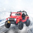 thumbnail image 2 of Costway 12V 10AH Parent-Child Ride On Truck Car Remote Trunk w/ LED Light & Music Red, 2 of 10