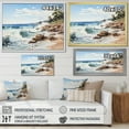 thumbnail image 4 of Designart "Coastal Serenity Rocky Beach painting II" Nautical & Beach Floater Framed Canvas Print, 4 of 7