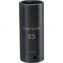 Craftsman Sockets, 1/2" Drive 23mm Metric Deep Soc CMMT13009