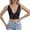 Black, variant on Ticikt Women's Lace Camisole Front Button Detail Sheer See Through Sleeveless Tank Top,Color:Black