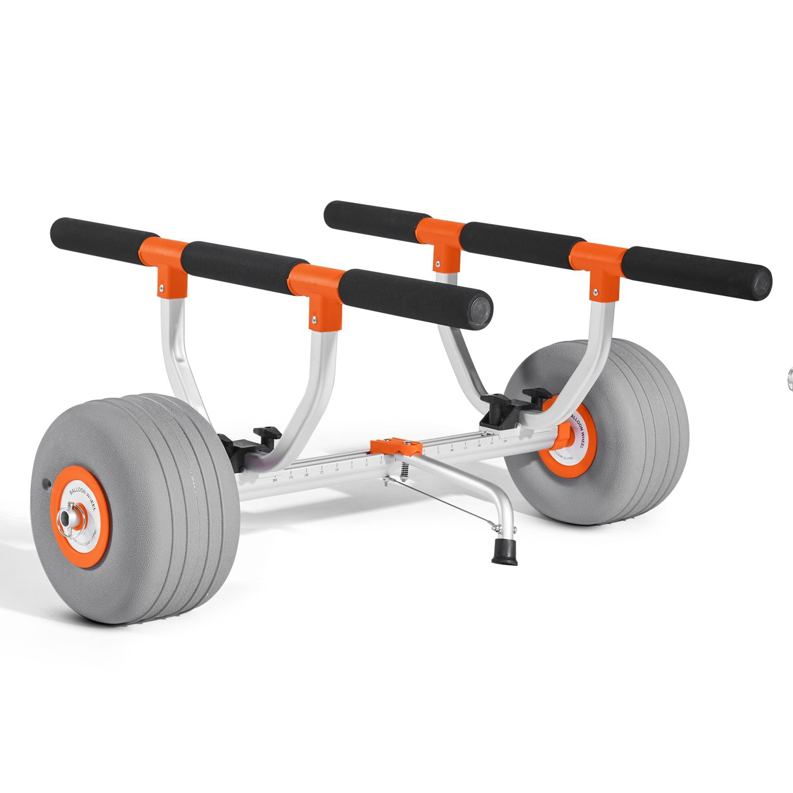 Dranite Kayak Cart 12" Inflatable 350lb - 2 Straps, Quick Fold