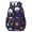 Basketball and Star, variant on Basketball and Hoop Black Pattern 17" School Backpacks for Teens,Waterproof Oxford Fabric,S-Shape Padded Straps for School,Travel,Hiking,Camping
