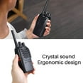 thumbnail image 7 of TIDRADIO TD-V2 Walkie Talkies Long Range Rechargeable Two Way Radios with Secret Service Earpiece, 16CH Portable Durable, Frequency Copy, Flashlight VOX for Business Family- Black, 20 Pack, 7 of 7